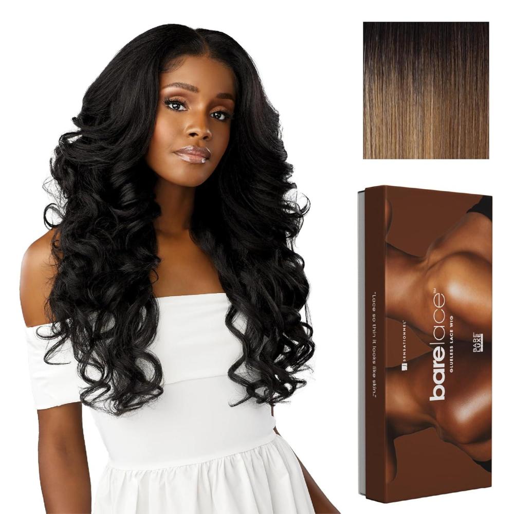 imageSensationnel Bare Lace 13X6 Wigs Unit 15 Lacefrontal Glueless Synthetic 180 Degree Preplucked Hairline 1 JETBLACKFLAMBOYAGEBLONDE