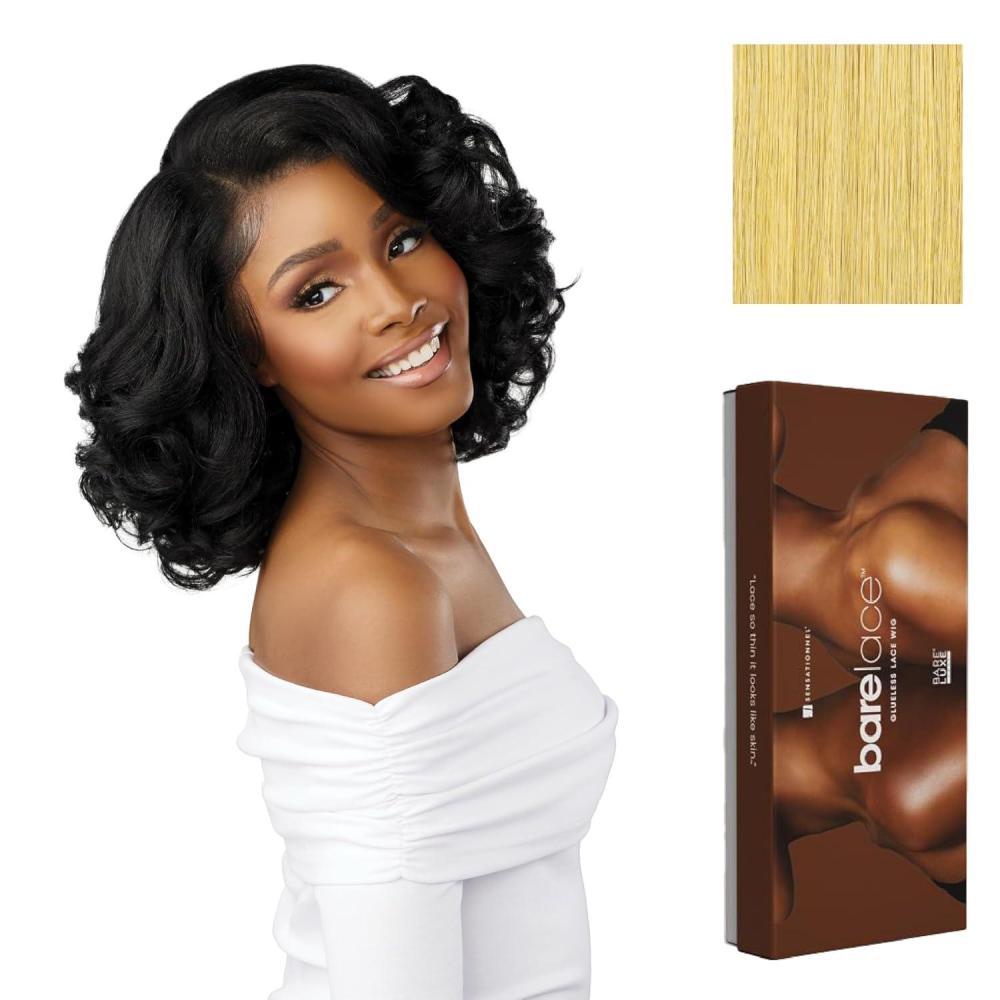imageSensationnel Bare Lace 13X6 Wigs Unit 19 Lacefrontal Glueless Synthetic 180 Degree Preplucked Hairline 1 JETBLACKLIGHTGOLDENBLONDE