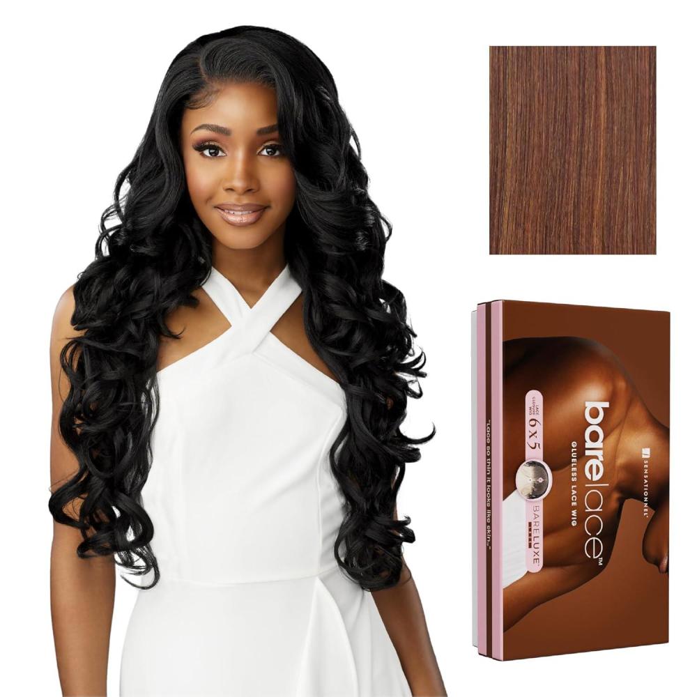 imageSensationnel Bare Lace 6X5 Lacewig Unit 4 Lacefrontal Glueless Synthetic 180 Degree Preplucked Hairline 1 JETBLACKFLAMBOYAGECHOCOLATE