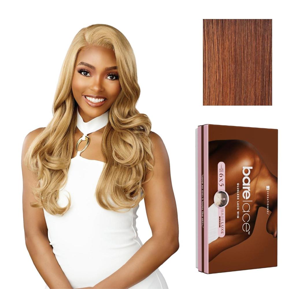 imageSensationnel Bare Lace 6X5 Lacewig Unit 5 Lacefrontal Glueless Synthetic 180 Degree Preplucked Hairline 1 JETBLACKFLAMBOYAGEAUBURN