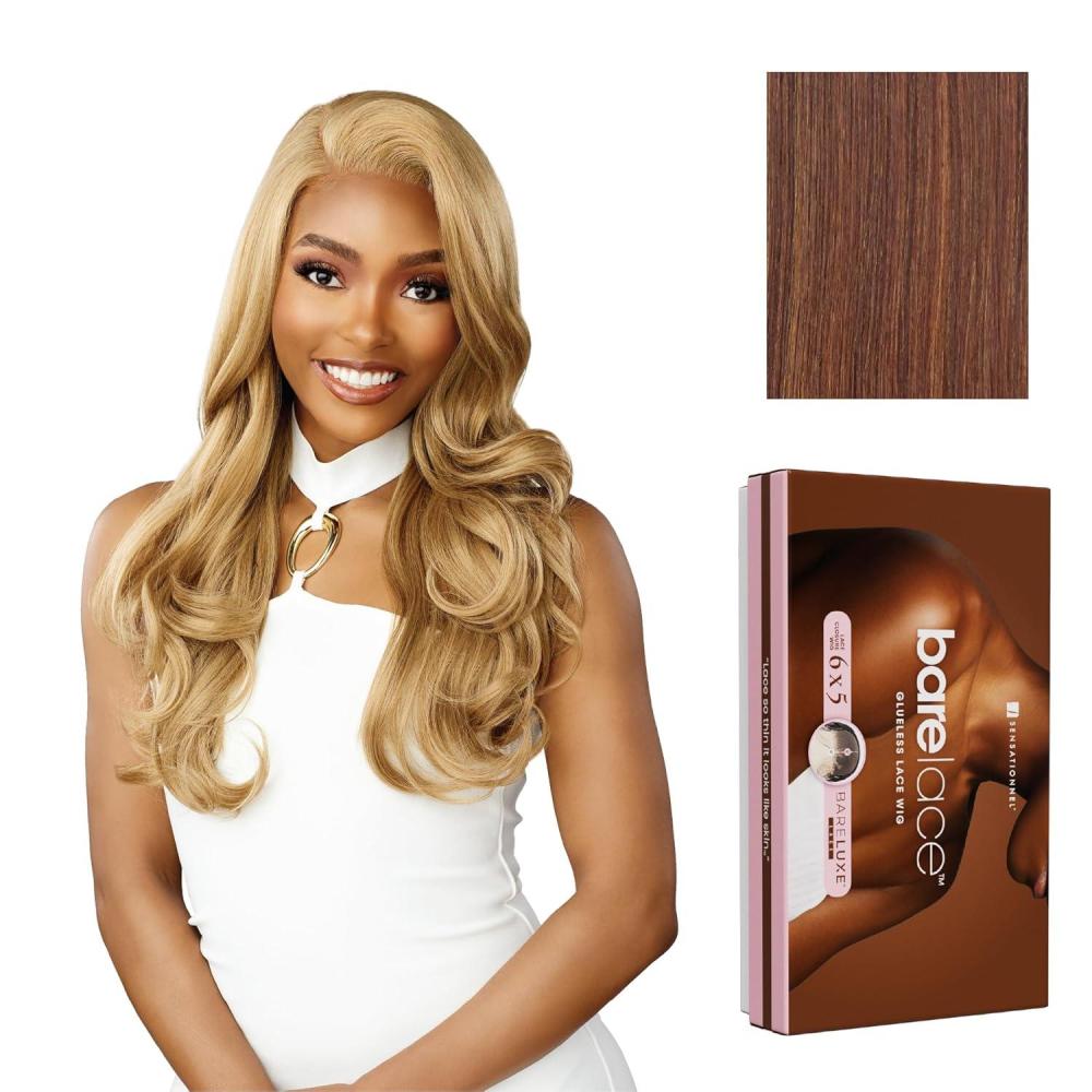 imageSensationnel Bare Lace 6X5 Lacewig Unit 5 Lacefrontal Glueless Synthetic 180 Degree Preplucked Hairline 1 JETBLACKFLAMBOYAGECHOCOLATE