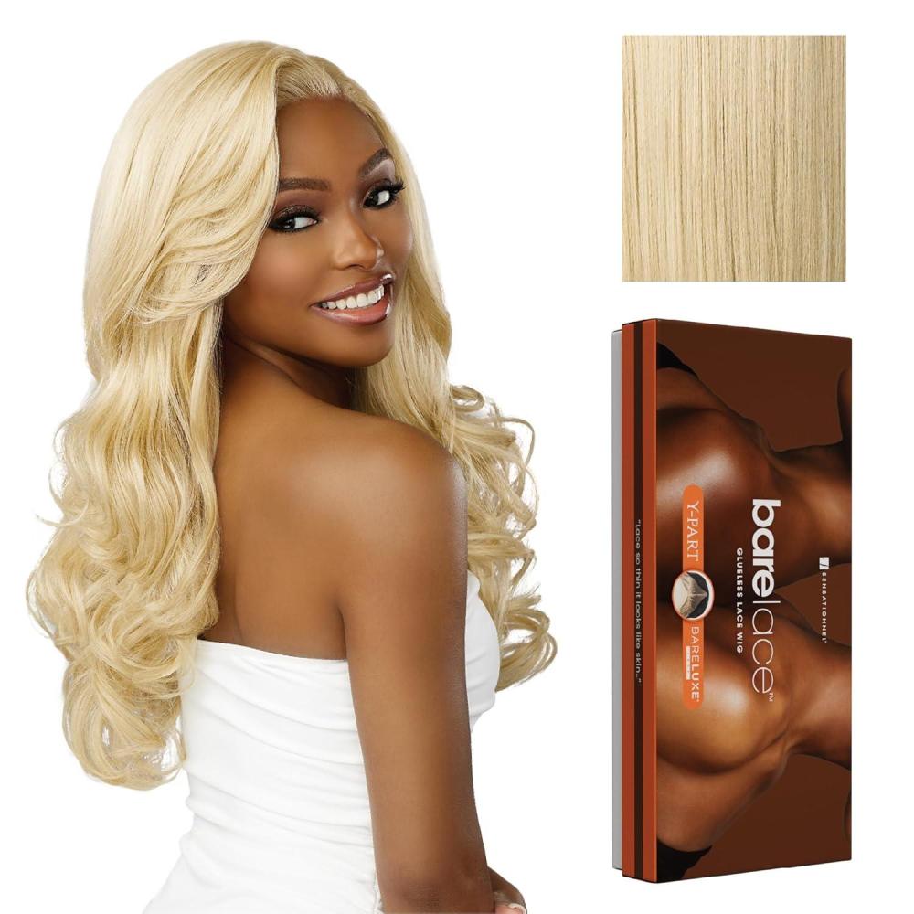 imageSensationnel Bare Lace Ypart Lacewigs Jordyn Lacefront Glueless Synthetic 180 Degree Preplucked Hairline 1 JETBLACKPLATINUMASHBLONDE
