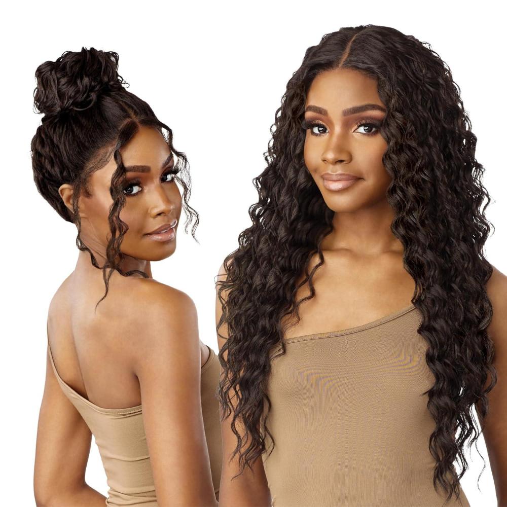 imageSensationnel Butta 360 Lace Wigs  Unit 4 Wider Parting 360 Degree Lace Glueless Synthetic Preplucked Hairline 1 JETBLACK1 JETBLACK