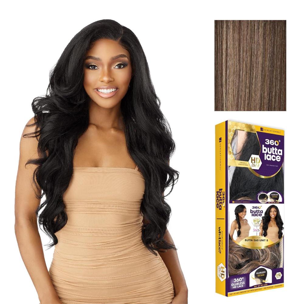imageSensationnel Butta 360 Lace Wigs Unit 8 Side Wider Parting 360 Degree Lace Glueless Synthetic Preplucked Hairline 1 JETBLACKFLAMBOYAGEMOCHA