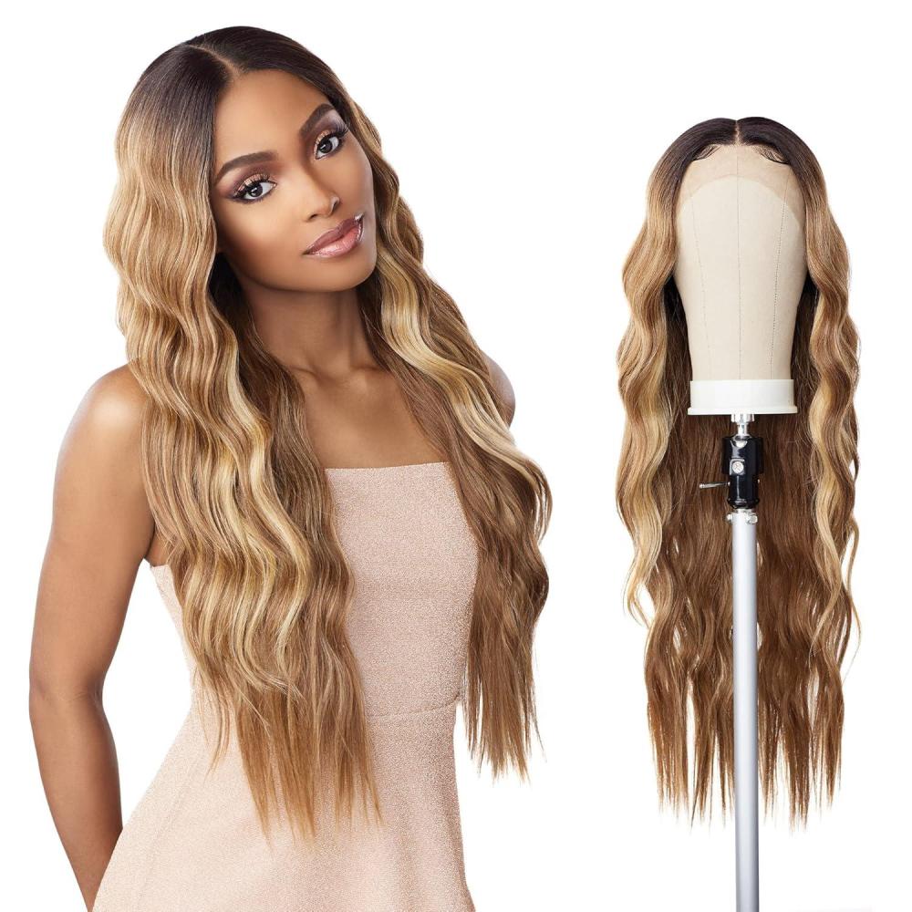 imageSensationnel Butta Lace Wigs Unit 29 Extra Wide 5 Inch Deep Parting Synthetic Preplucked Hairline Glueless Lacefront 1 JETBLACKCH30