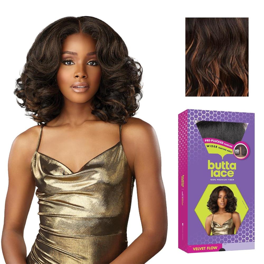 imageSensationnel Butta Lace Wigs Velvet Flow Unit Extra Wide 5 Inch Deep Parting Synthetic Preplucked Hairline Glueless Lacefront 1 JETBLACKF1B30