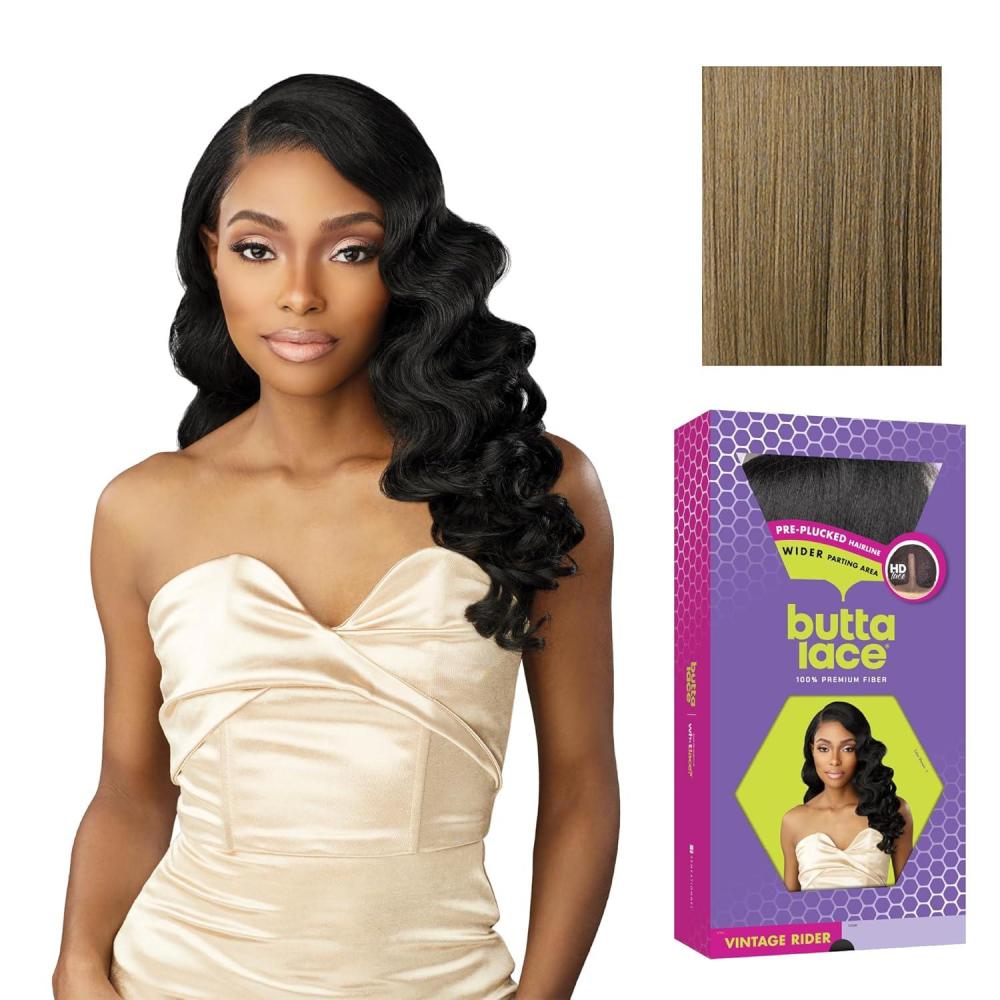 imageSensationnel Butta Lace Wigs Vintage Rider Extra Wide 5 Inch Deep Parting Synthetic Preplucked Hairline Glueless Lacefront 1 JETBLACKLIGHTASHBROWN