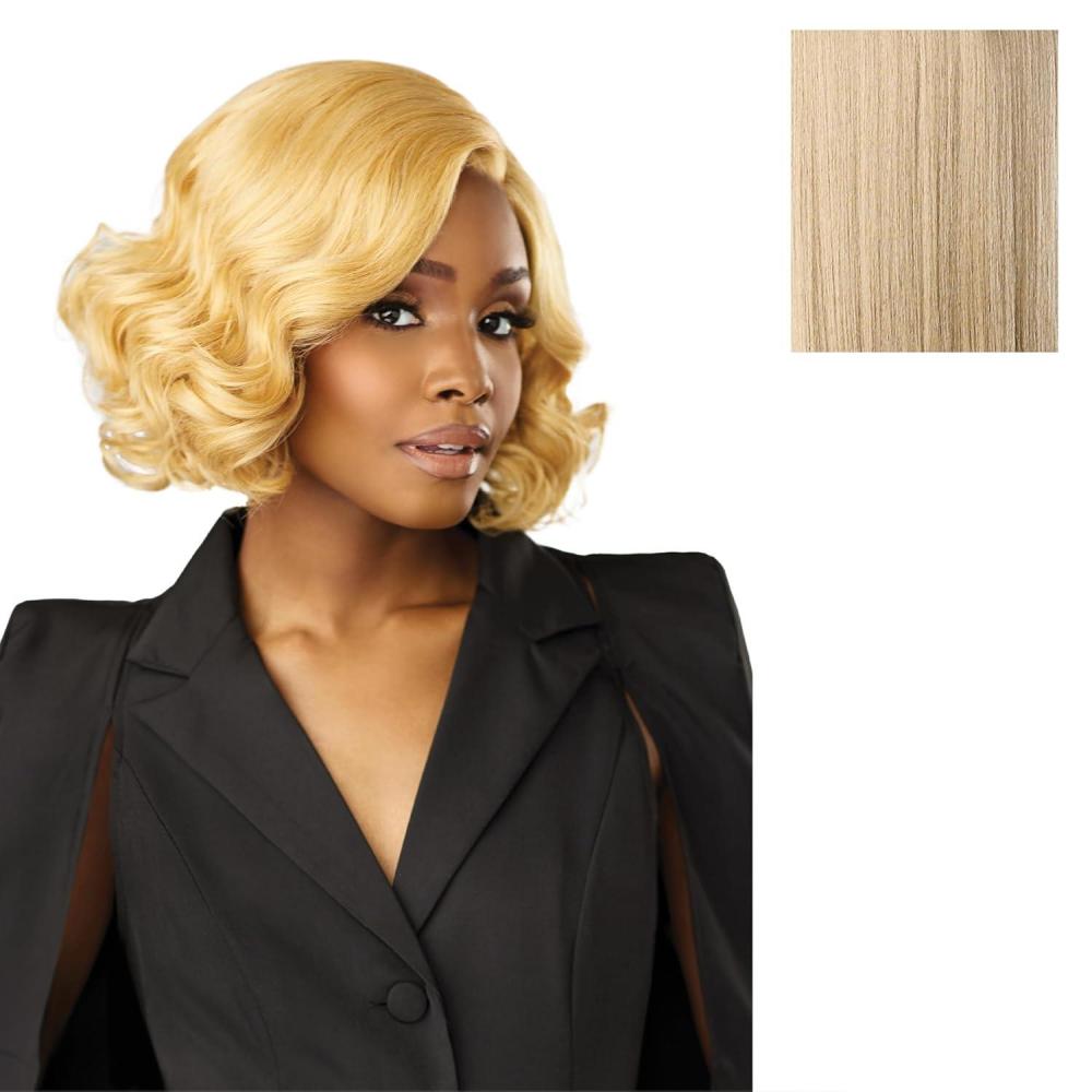imageSensationnel Chicbob Lace Frontwig Bob Unit 5 Face Framing Glueless Wig Wide 5 Inch Deep Part Synthetic Preplucked Hairline 1 JETBLACKBEIGEBLONDE