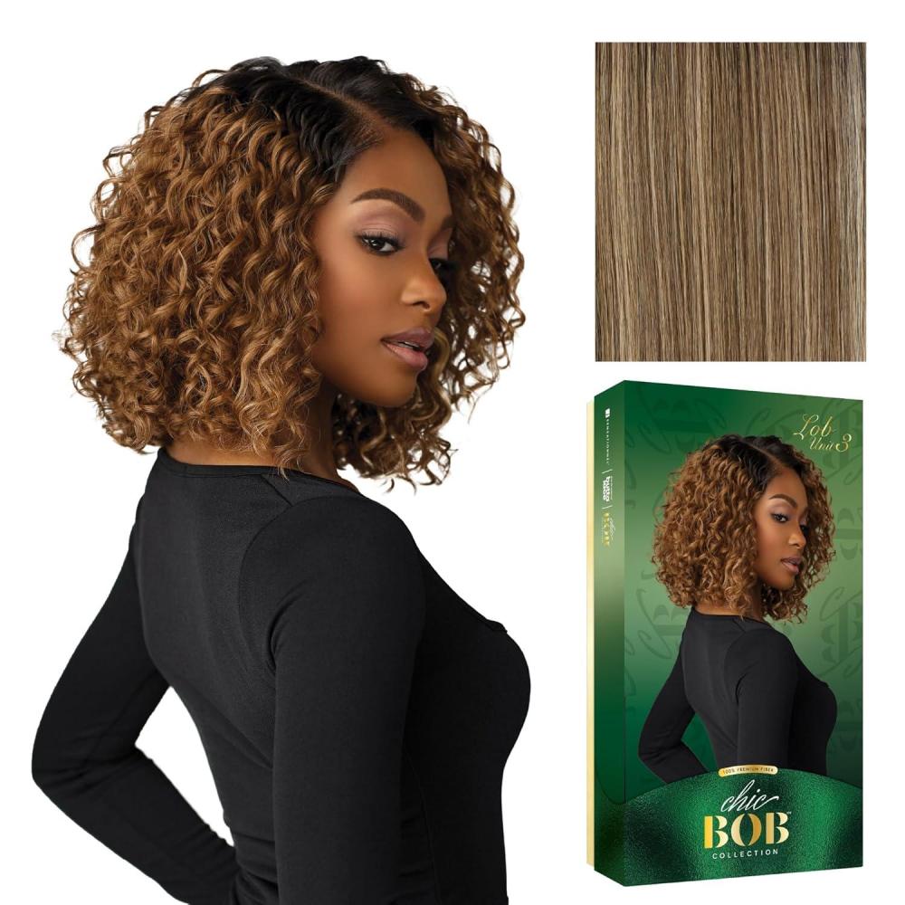 imageSensationnel Chicbob Lace Frontwig Lob Unit 3 Face Framing Glueless Wig Wide 5 Inch Deep Part Synthetic Preplucked Hairline 1 JETBLACKFLAMBOYAGESAND