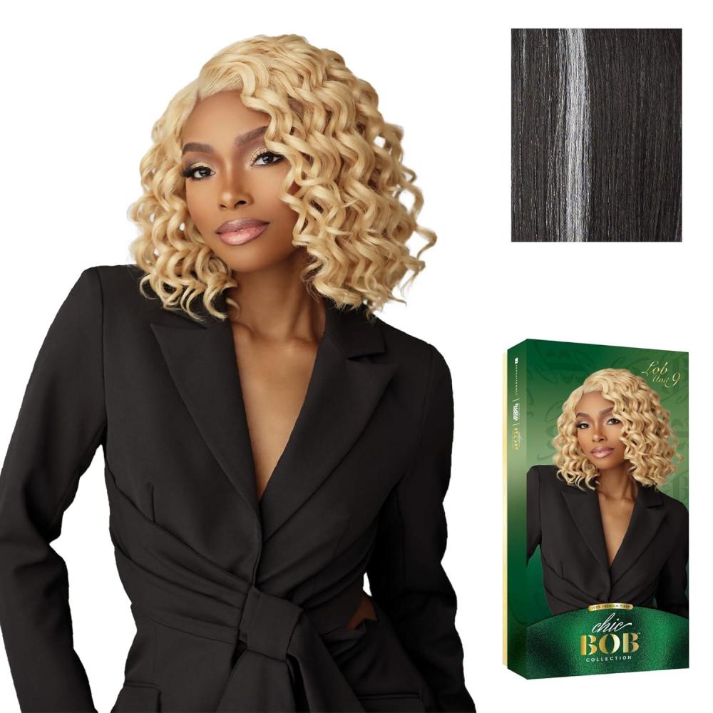 imageSensationnel Chicbob Lace Frontwig Lob Unit 9 Face Framing Glueless Wig Wide 5 Inch Deep Part Synthetic Preplucked Hairline 1 JETBLACKBALAYAGEPLATINUM