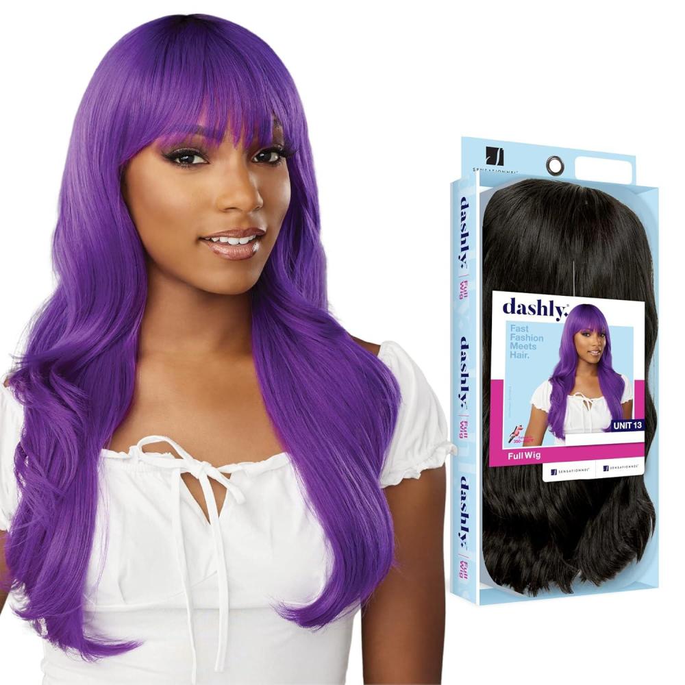 imageSensationnel Dashly Wig Unit 13 Non Lace Cap Ready to Wear Ear to Ear Lacepart Synthetic 1 JETBLACKT230