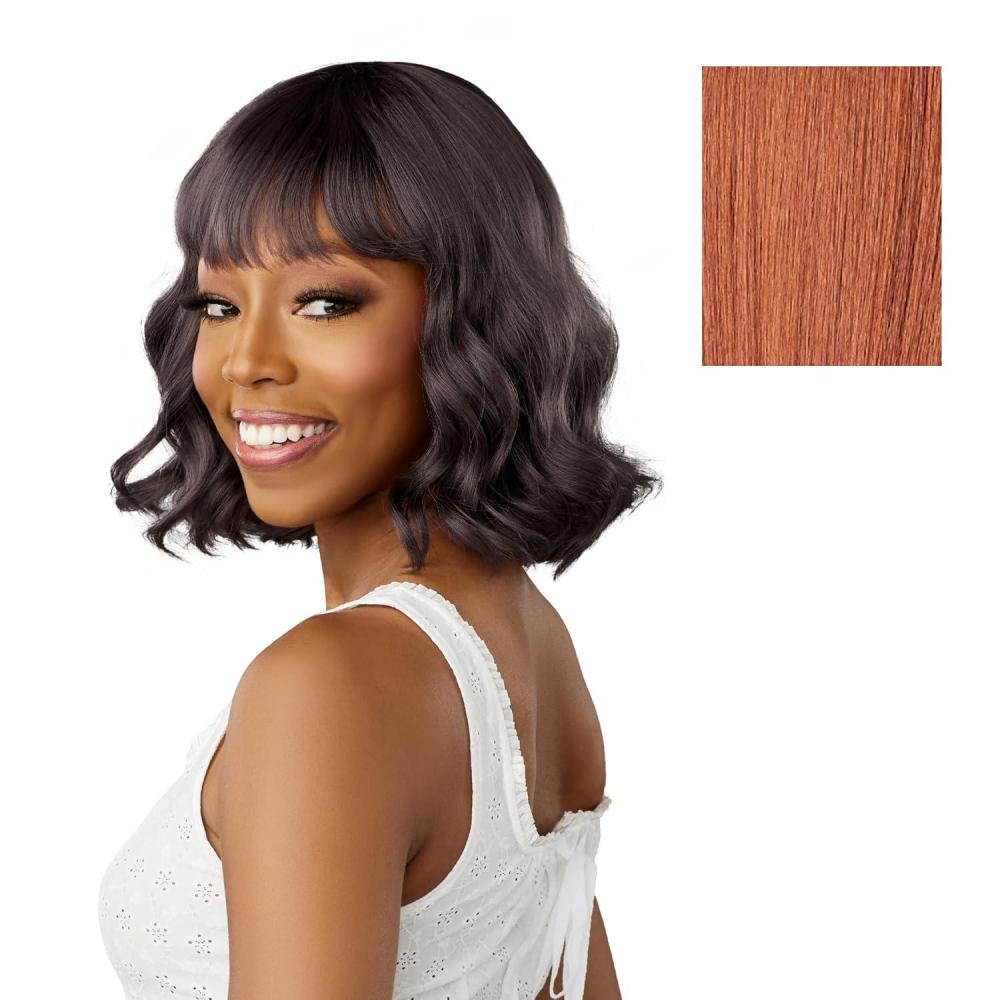 imageSensationnel Dashly Wig Unit 24 Non Lace Cap Ready to Wear Ear to Ear Lacepart Synthetic 1 JETBLACKCHOCOLATECOPPER