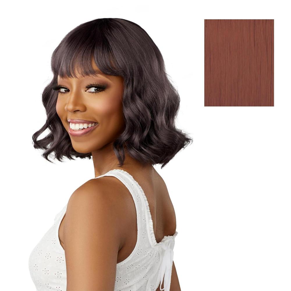 imageSensationnel Dashly Wig Unit 24 Non Lace Cap Ready to Wear Ear to Ear Lacepart Synthetic 1 JETBLACKROSYPINK