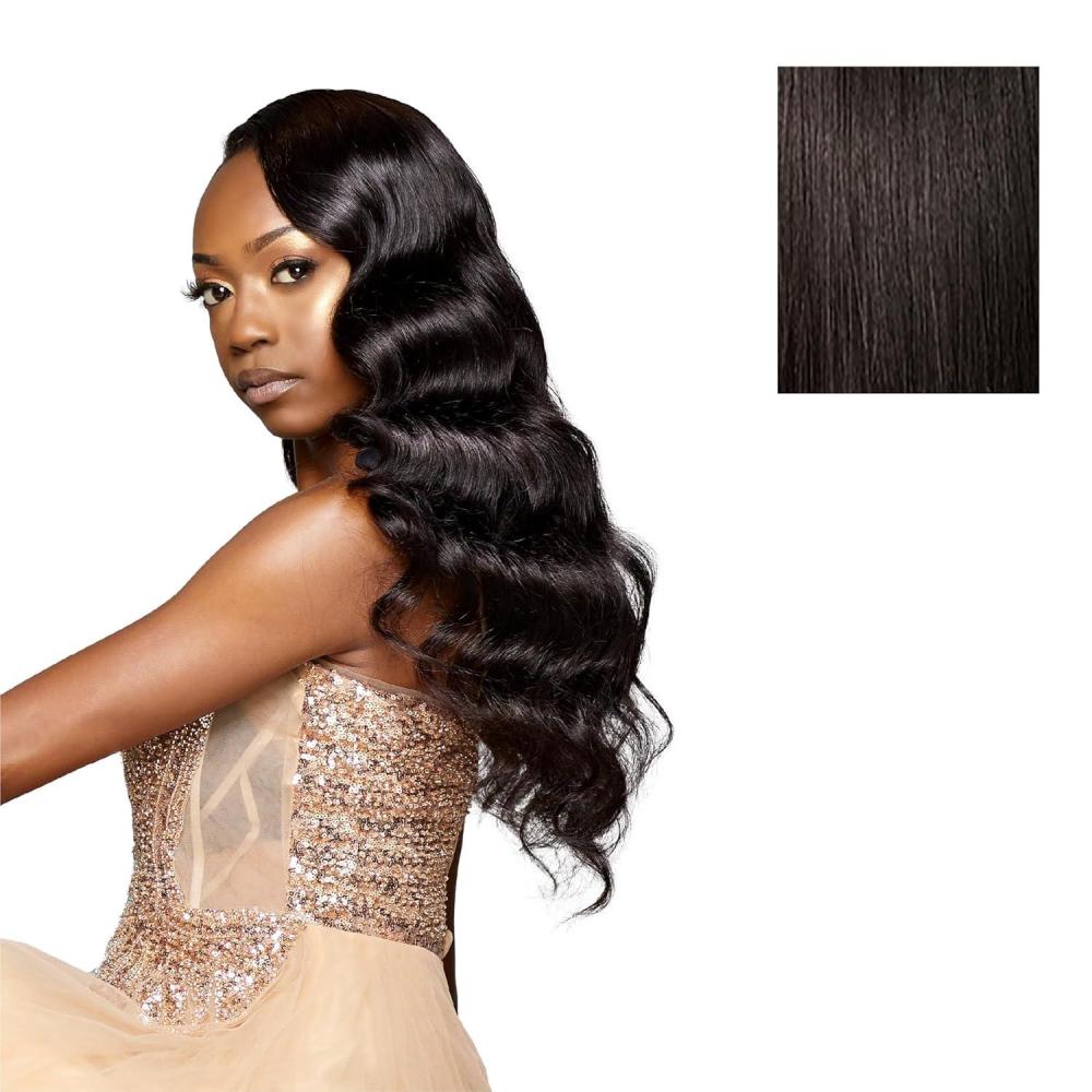 imageSensationnel Lunique 2x6 closure Body Wave HD lace 15A Remy Hair Extensions 12 inch NATURALNATURAL
