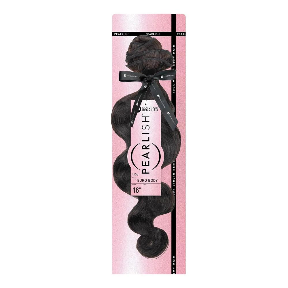 imageSensationnel Pearlish bundle human hair euro body deep pearl conditioned 15a soft remy beauty supply sew in or glue on bundles 10 Inch NATURALNATURAL