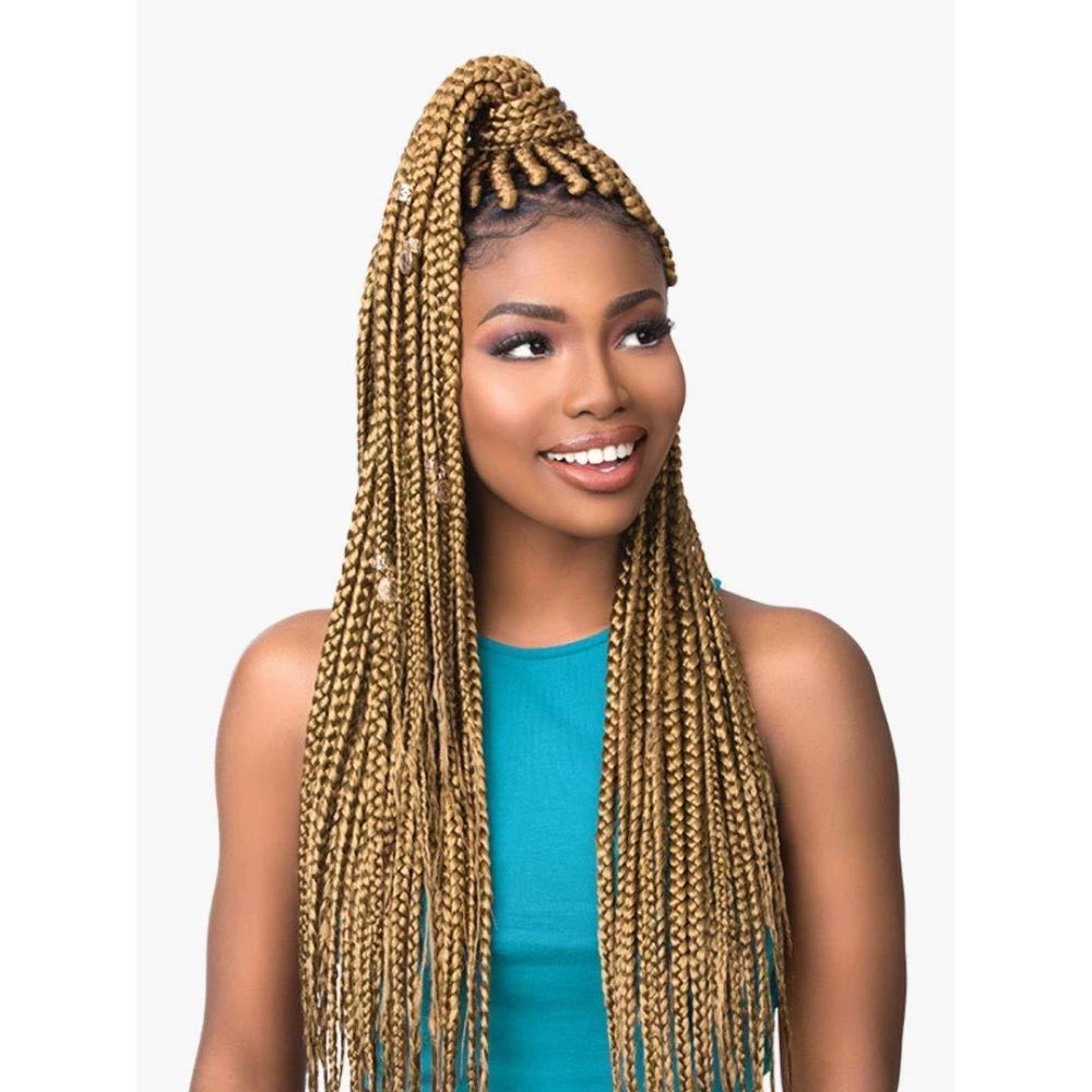 imageSensationnel Ruwa prestretched braiding hair 3x 48 inch water repellent kanekalon fast dry synthetic sports itch free 3 pack 1 JETBLACKLight Auburn 30