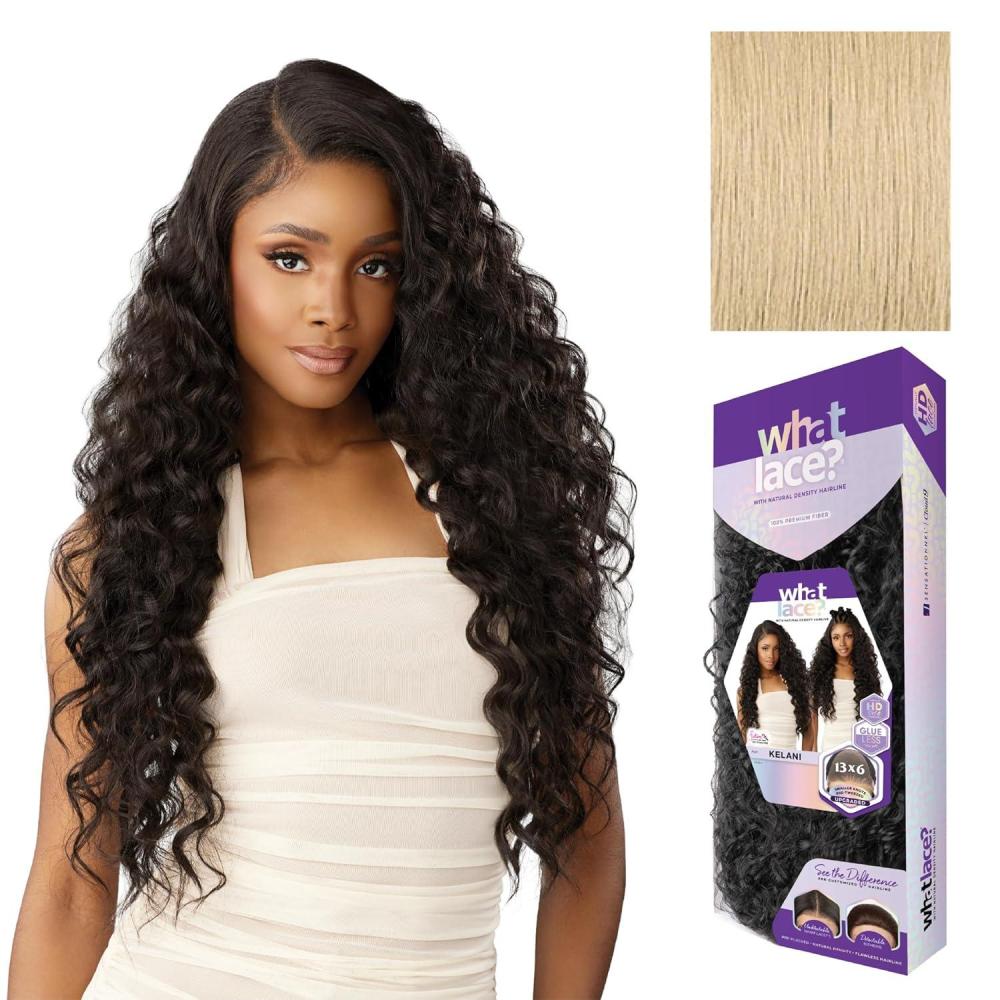 imageSensationnel What Lace 13X6 Wig Kelani Lacefrontal Hand Tied Glueless Synthetic with Natural Density Preplucked Hairline 1 JETBLACKBEIGEBLONDE