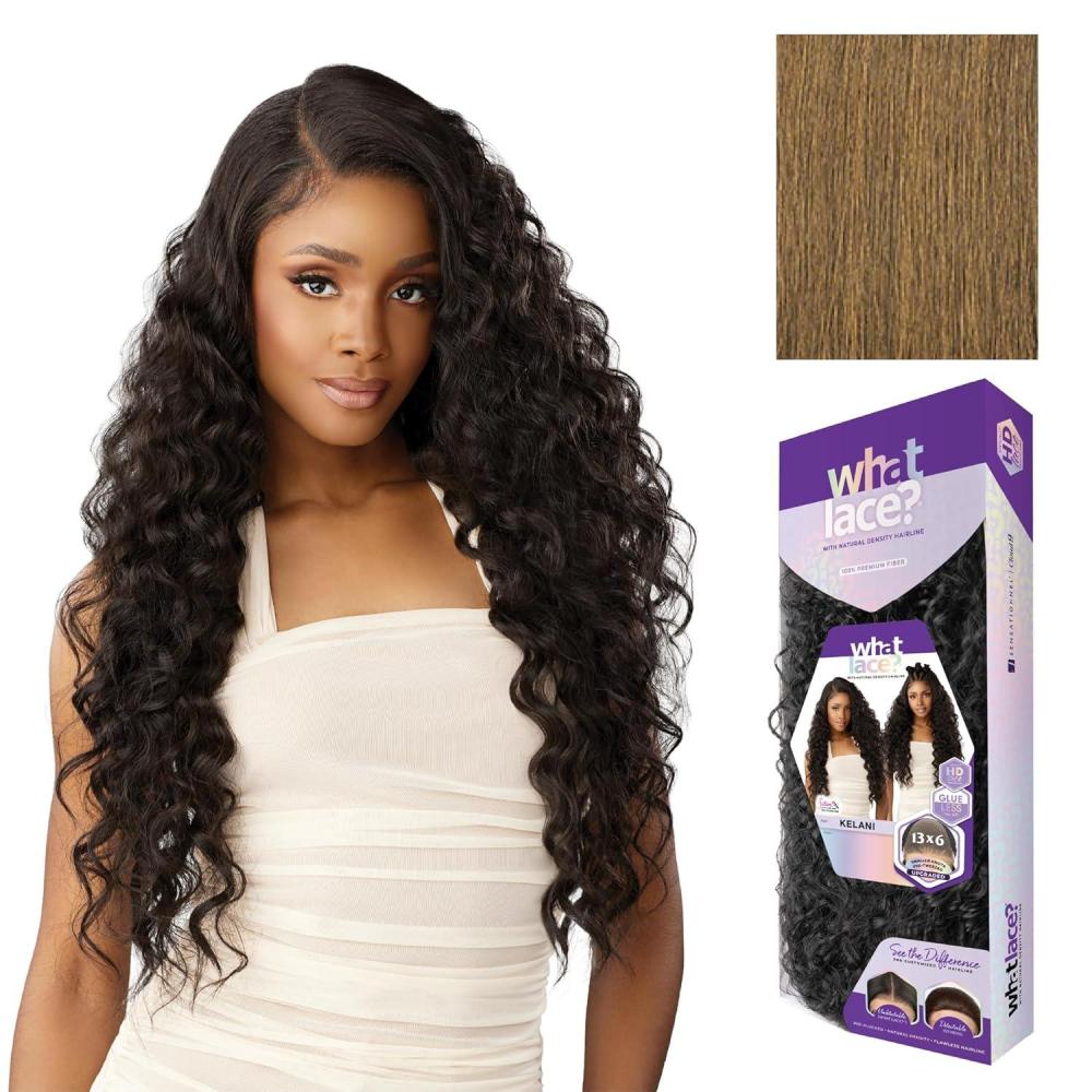 imageSensationnel What Lace 13X6 Wig Kelani Lacefrontal Hand Tied Glueless Synthetic with Natural Density Preplucked Hairline 1 JETBLACKMOCHABROWN