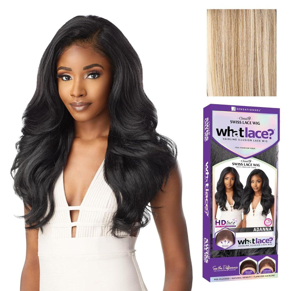 imageSensationnel What Lace 13X6 Wigs Adanna Lacefrontal Hand Tied Glueless Synthetic With Natural Density Preplucked Hairline 1 JETBLACKFLAMBOYAGEBLONDE