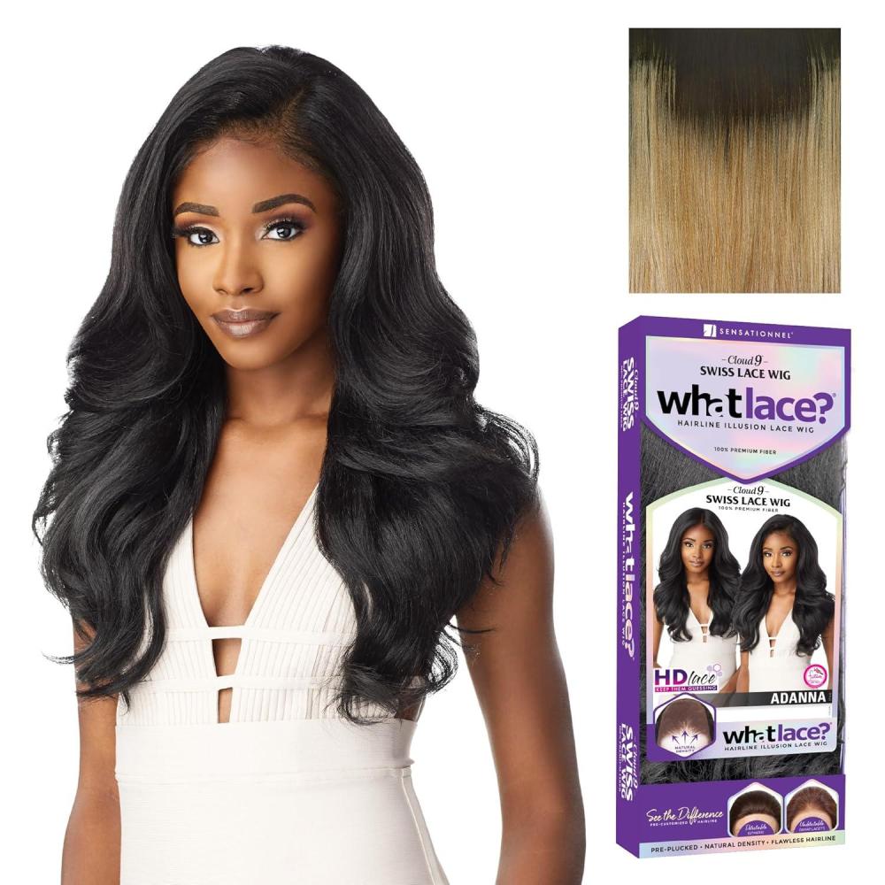 imageSensationnel What Lace 13X6 Wigs Adanna Lacefrontal Hand Tied Glueless Synthetic With Natural Density Preplucked Hairline 1 JETBLACKMPSANDYBLONDE