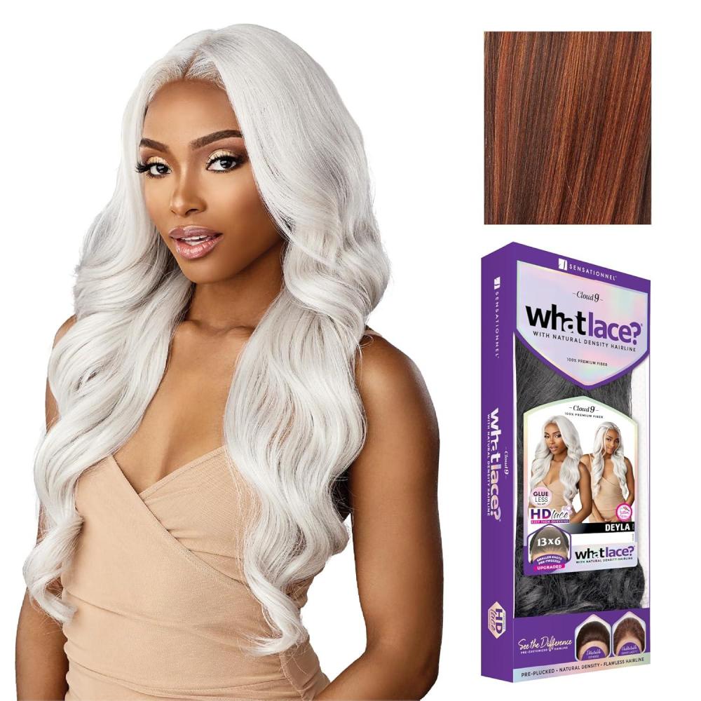 imageSensationnel What Lace 13X6 Wigs Deyla Lacefrontal Hand Tied Glueless Synthetic With Natural Density Preplucked Hairline 1 JETBLACKBALAYAGECOPPER
