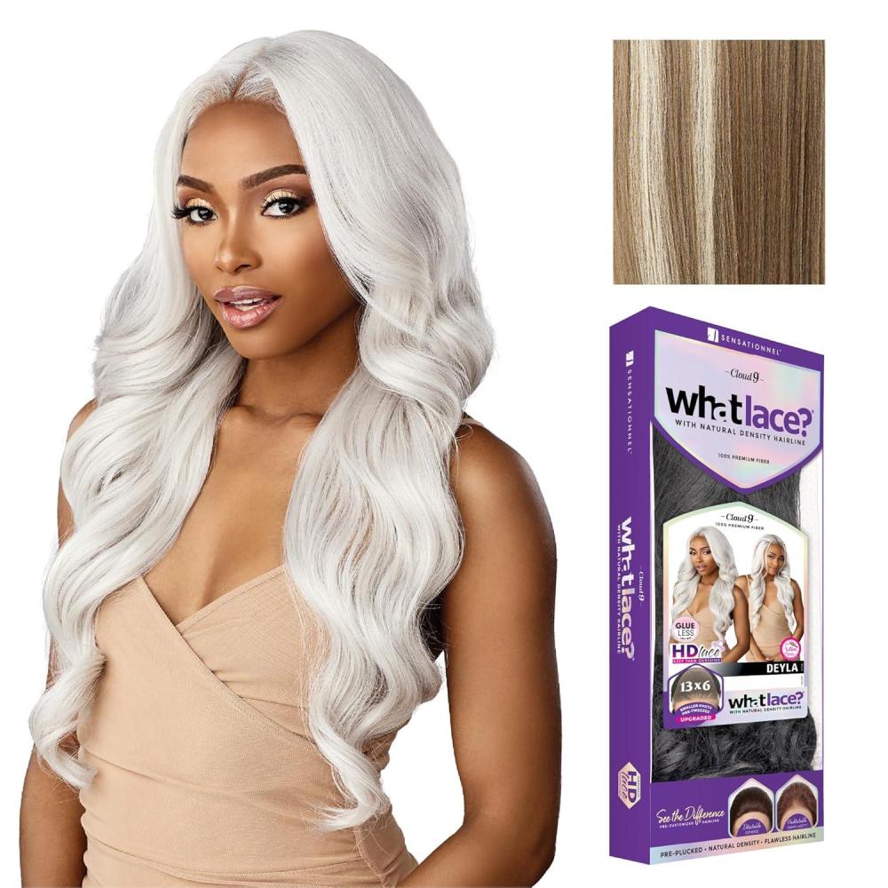 imageSensationnel What Lace 13X6 Wigs Deyla Lacefrontal Hand Tied Glueless Synthetic With Natural Density Preplucked Hairline 1 JETBLACKBALAYAGELIGHTASHBLONDE