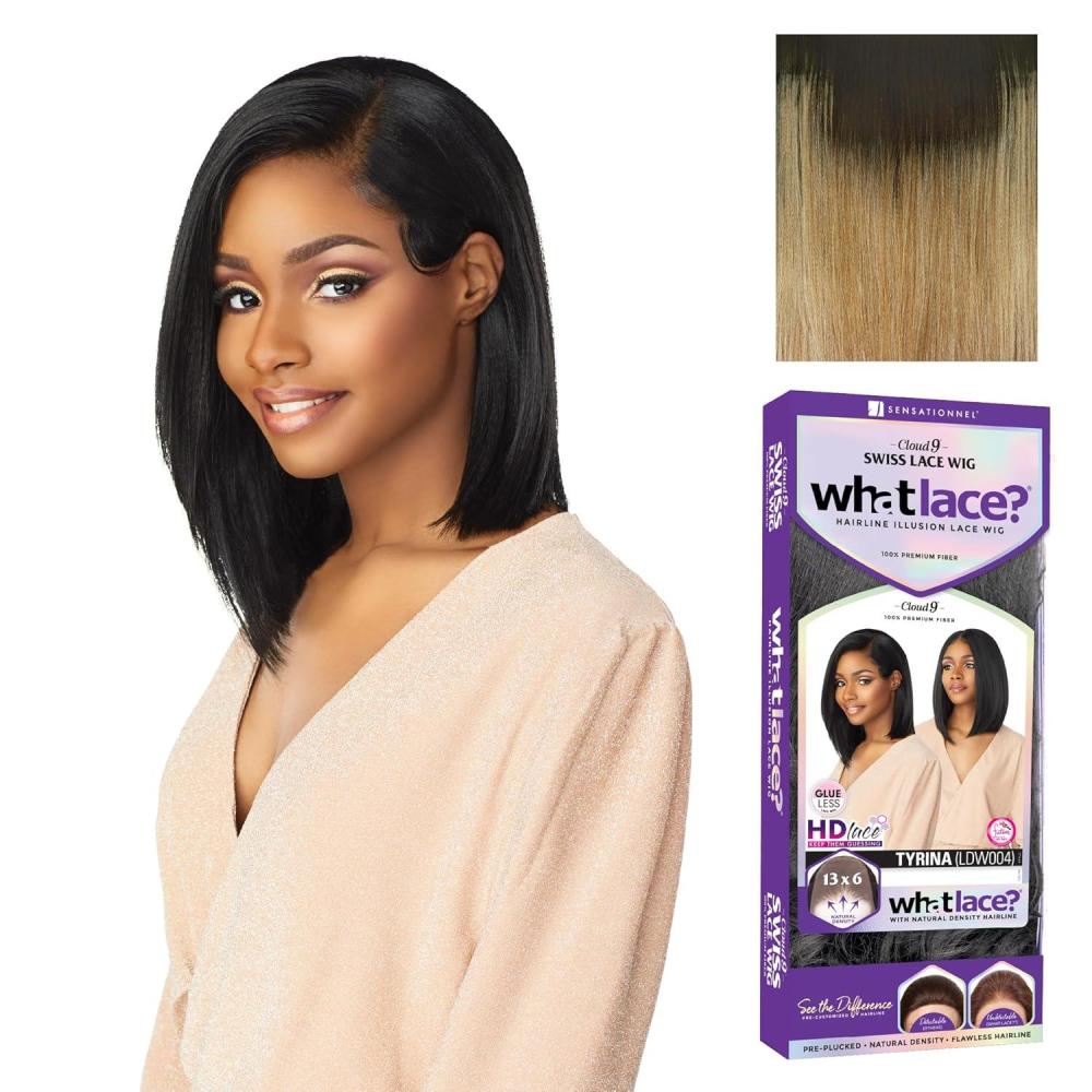 imageSensationnel What Lace 13X6 Wigs Tyrina Lacefrontal Hand Tied Glueless Synthetic With Natural Density Preplucked Hairline 1 JETBLACKMPSANDYBLONDE