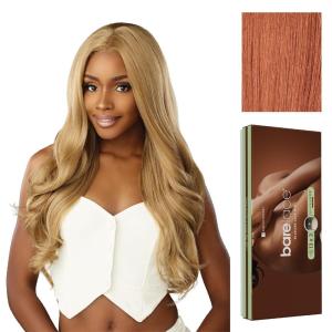 Sensationnel Bare Lace 13X3 Lacewig – Unit 2 Lacefrontal Glueless Synthetic 180 Degree Preplucked Hairline (1 JETBLACK)(CHOCOLATECOPPER)
