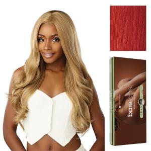 Sensationnel Bare Lace 13X3 Lacewig – Unit 2 Lacefrontal Glueless Synthetic 180 Degree Preplucked Hairline (1 JETBLACK)(REDCOPPER)