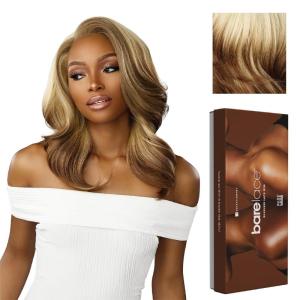 Sensationnel Bare Lace 13X6 Wigs – Unit 14 Lacefrontal Glueless Synthetic 180 Degree Preplucked Hairline (1 JETBLACK)(LT613/ASHBROWN)