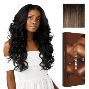 Sensationnel Bare Lace 13X6 Wigs – Unit 15 Lacefrontal Glueless Synthetic 180 Degree Preplucked Hairline (1 JETBLACK)(FLAMBOYAGEMOCHA)