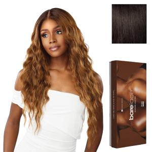 Sensationnel Bare Lace 13X6 Wigs – Unit 17 Lacefrontal Glueless Synthetic 180 Degree Preplucked Hairline (1 JETBLACK)(2 DARKBROWN)