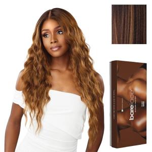 Sensationnel Bare Lace 13X6 Wigs – Unit 17 Lacefrontal Glueless Synthetic 180 Degree Preplucked Hairline (1 JETBLACK)(BALAYAGECHOCOLATE)