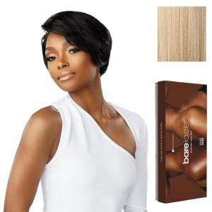 Sensationnel Bare Lace 13X6 Wigs – Unit 18 Lacefrontal Glueless Synthetic 180 Degree Preplucked Hairline (1 JETBLACK)(BEIGEBLONDE)