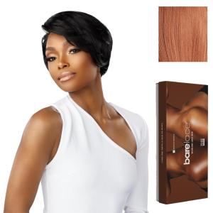 Sensationnel Bare Lace 13X6 Wigs – Unit 18 Lacefrontal Glueless Synthetic 180 Degree Preplucked Hairline (1 JETBLACK)(CHOCOLATECOPPER)