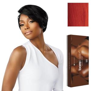 Sensationnel Bare Lace 13X6 Wigs – Unit 18 Lacefrontal Glueless Synthetic 180 Degree Preplucked Hairline (1 JETBLACK)(REDCOPPER)