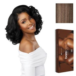 Sensationnel Bare Lace 13X6 Wigs – Unit 19 Lacefrontal Glueless Synthetic 180 Degree Preplucked Hairline (1 JETBLACK)(FLAMBOYAGEMOCHA)