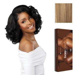 Sensationnel Bare Lace 13X6 Wigs – Unit 19 Lacefrontal Glueless Synthetic 180 Degree Preplucked Hairline (1 JETBLACK)(FLAMBOYAGESAND)