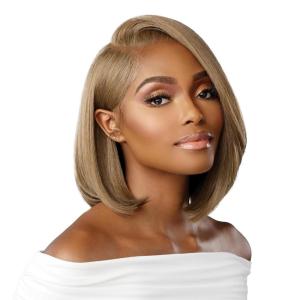 Sensationnel Bare Lace 13X6 Wigs – Unit 3 Lacefrontal Glueless Synthetic 180 Degree Preplucked Hairline (1 JETBLACK)(SH/BERRY)