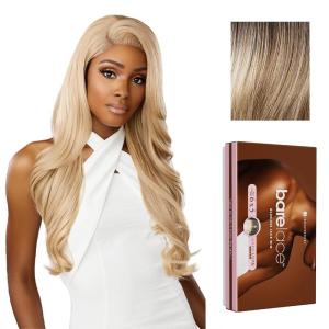 Sensationnel Bare Lace 6X5 Lacewig – Unit 1 Lacefrontal Glueless Synthetic 180 Degree Preplucked Hairline (1 JETBLACK)(BALAYAGEASHBLONDE)