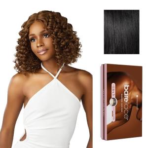 Sensationnel Bare Lace 6X5 Lacewig – Unit 2 Lacefrontal Glueless Synthetic 180 Degree Preplucked Hairline (1 JETBLACK)(1 JETBLACK)