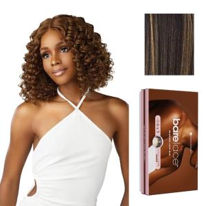 Sensationnel Bare Lace 6X5 Lacewig – Unit 2 Lacefrontal Glueless Synthetic 180 Degree Preplucked Hairline (1 JETBLACK)(BALAYAGEGOLD)