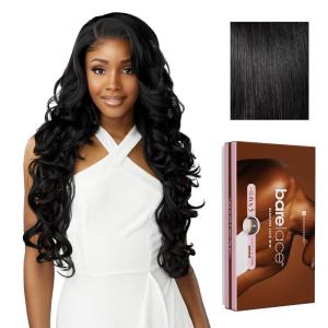 Sensationnel Bare Lace 6X5 Lacewig – Unit 4 Lacefrontal Glueless Synthetic 180 Degree Preplucked Hairline (1 JETBLACK)(1 JETBLACK)