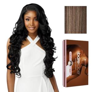 Sensationnel Bare Lace 6X5 Lacewig – Unit 4 Lacefrontal Glueless Synthetic 180 Degree Preplucked Hairline (1 JETBLACK)(FLAMBOYAGEMOCHA)