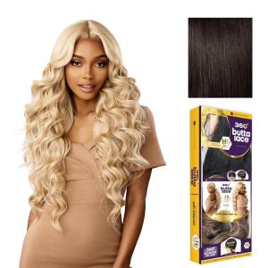 Sensationnel Butta 360 Lace Wig – Unit 10 Wider Parting 360 Degree Lace Glueless Synthetic Preplucked Hairline (1 JETBLACK)(2 DARKBROWN)