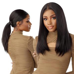 Sensationnel Butta 360 Lace Wigs – Unit 1 Wider Parting 360 Degree Lace Glueless Synthetic Preplucked Hairline (1 JETBLACK)(1B OFFBLACK)