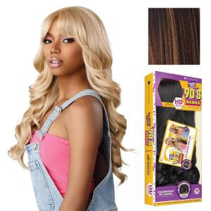 Sensationnel Butta Lace 90Sbangs Wigs – Unit 909 Glueless Wide Deep Part Synthetic Preplucked Hairline (BALAYAGEMOCHA)(BALAYAGECHOCOLATE)