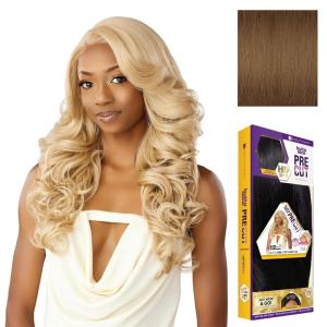 Sensationnel Butta Lace Precut Wig – Unit 22 Glueless Extra Wide 5 Inch Deep Parting Synthetic Pre Tweezed Smaller Knot Hairline (1 JETBLACK)(MUSHROOMBROWN)