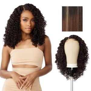 Sensationnel Butta Lace Precut Wigs – Unit 11 Glueless Extra Wide 5 Inch Deep Parting Synthetic Pre Tweezed Smaller Knot Hairline (1 JETBLACK)(BALAYAGECARAMEL)