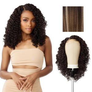 Sensationnel Butta Lace Precut Wigs – Unit 11 Glueless Extra Wide 5 Inch Deep Parting Synthetic Pre Tweezed Smaller Knot Hairline (1 JETBLACK)(BALAYAGEMOCHA)